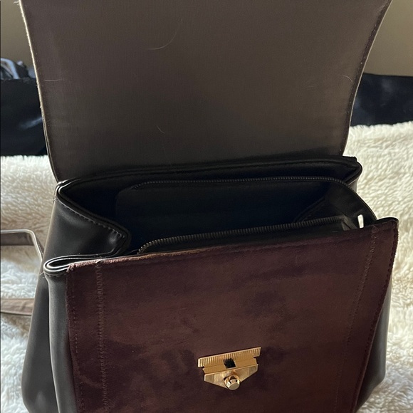 Brown Croc-Embossed Backpack - Picture 3 of 3